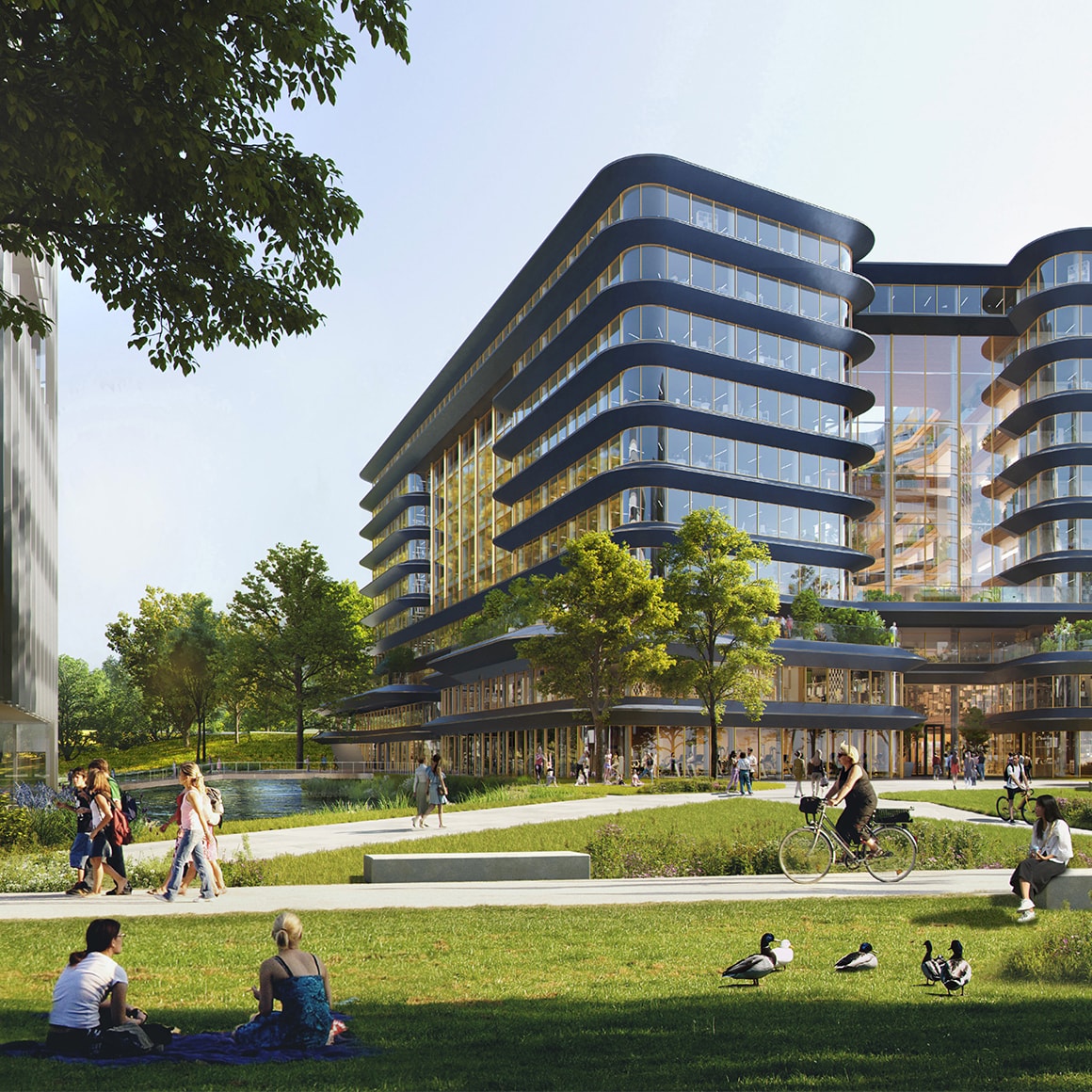 A detail of the new IBM office.