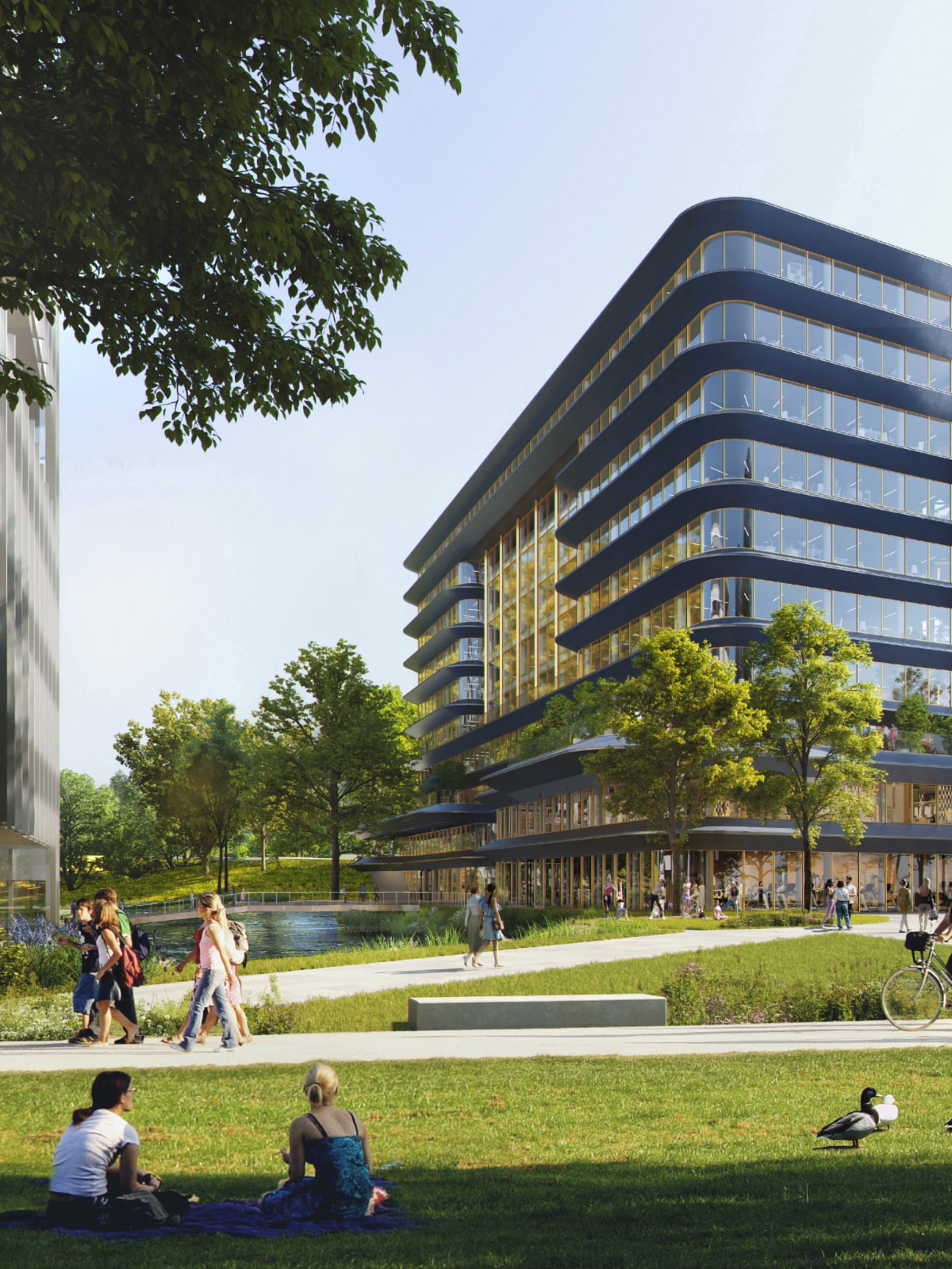 A detail of the new IBM office.