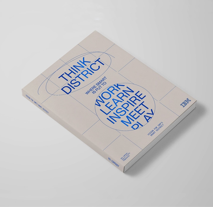 The initial pitch book of the Think District.
